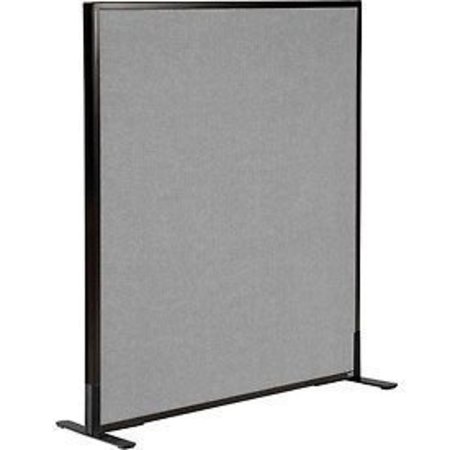 GLOBAL EQUIPMENT Interion    Freestanding Office Partition Panel, 36-1/4"W x 42"H, Gray 240224FGY